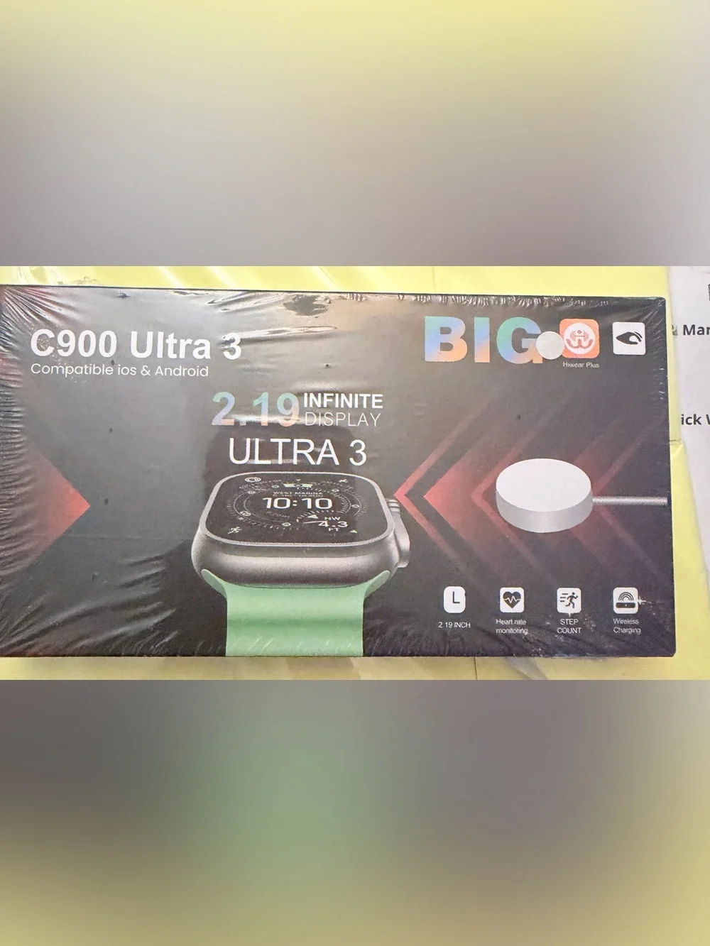 C900 Ultra 3 Smartwatch 49MM 2.19 Infinite Display w/ sport band